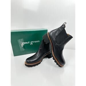 Paul Green Adult 9775-01 Schwarz, Size 6.5 Women Boots 27133